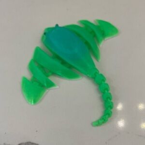 Green Articulated Stingray Sensory Toy